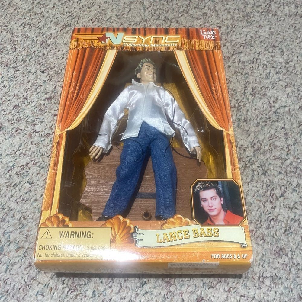 NSYNC Lance Bass Collectible Marionette Living Toyz 2000 Vintage Boy Band Figure